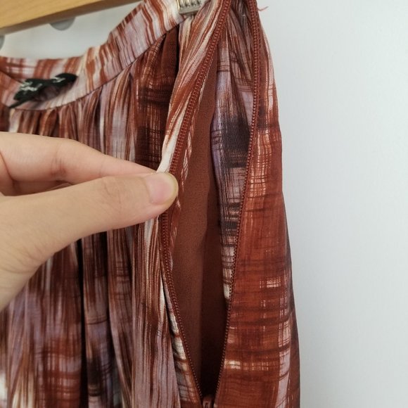 Elizabeth and James Boho Silk A-line Skirt - Picture 7 of 8